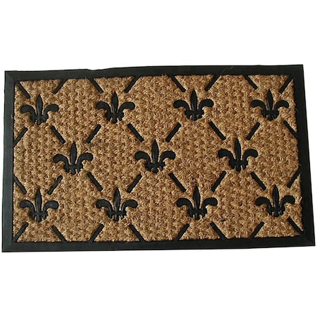 Geo Crafts Geo Crafts G126-TC FLEUR DE LIS 18 x 30 in. Panama Tuffcor Rectangle Design G126-TC FLEUR DE LIS